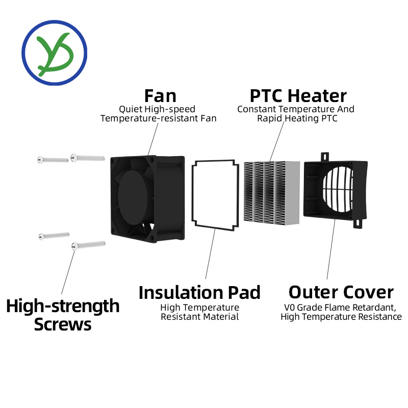 Insulated PTC Heater 12V~220V  - Ceramic Heat Emitter recension och pris