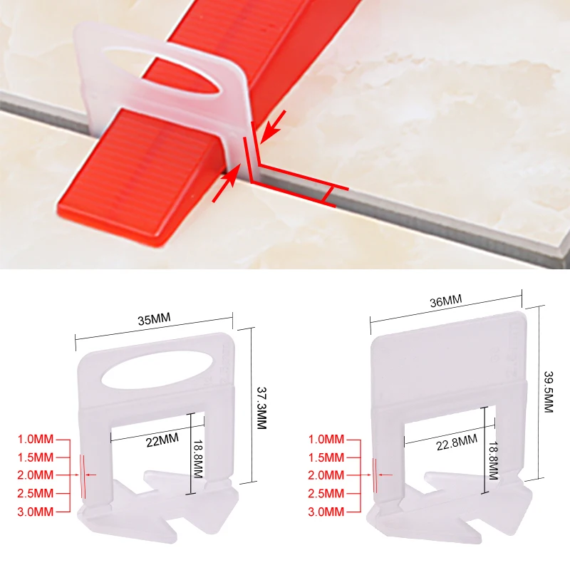100pcs 1/1.5/2/2.5/3mm Ceramic - Ceramic Tile Floor recension och pris