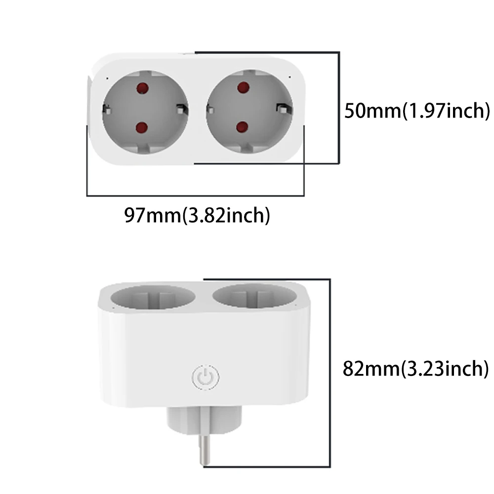 BORUIDAPLS WiFi Smart socket E - Timer Dual Outlet recension och pris