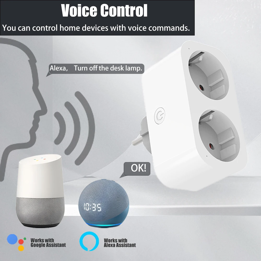 BORUIDAPLS WiFi Smart socket E - Timer Dual Outlet recension och pris