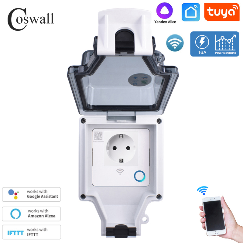 Coswall Tuya Wifi Yandex Alice - Timer Dual Outlet recension och pris